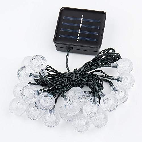 Solar Lights Outdoor Garden 50 LED 7M Waterproof Crystal Ball LED Fairy Lights Outdoor Solar Powered Lights, Decorative Lighting for Home, Garden, Party, Festival Colorful