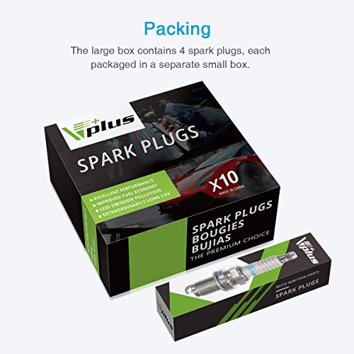 Vplus 10Pcs Spark Plug Nickel Alloy Replaces# 5722, 470200188, 9470300188, 9807959816, 9807959847, 9807959876, Ap8206915, Hd78, Ty26717, Ty26718 #TOP5