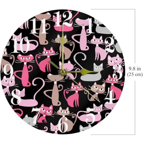 Horloge murale ronde à quartz idéale pour décorer une chambre d'enfant