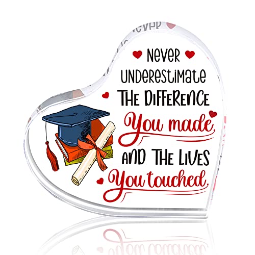 Waahome Teacher Appreciation Gifts For Women, 2023 Graduation Gift For Her Him Seniors Girls, End Of Year Teacher Gifts Presents, Inspirational Gift For Women Men, Retirement Gifts For Teachers Women #TOP24