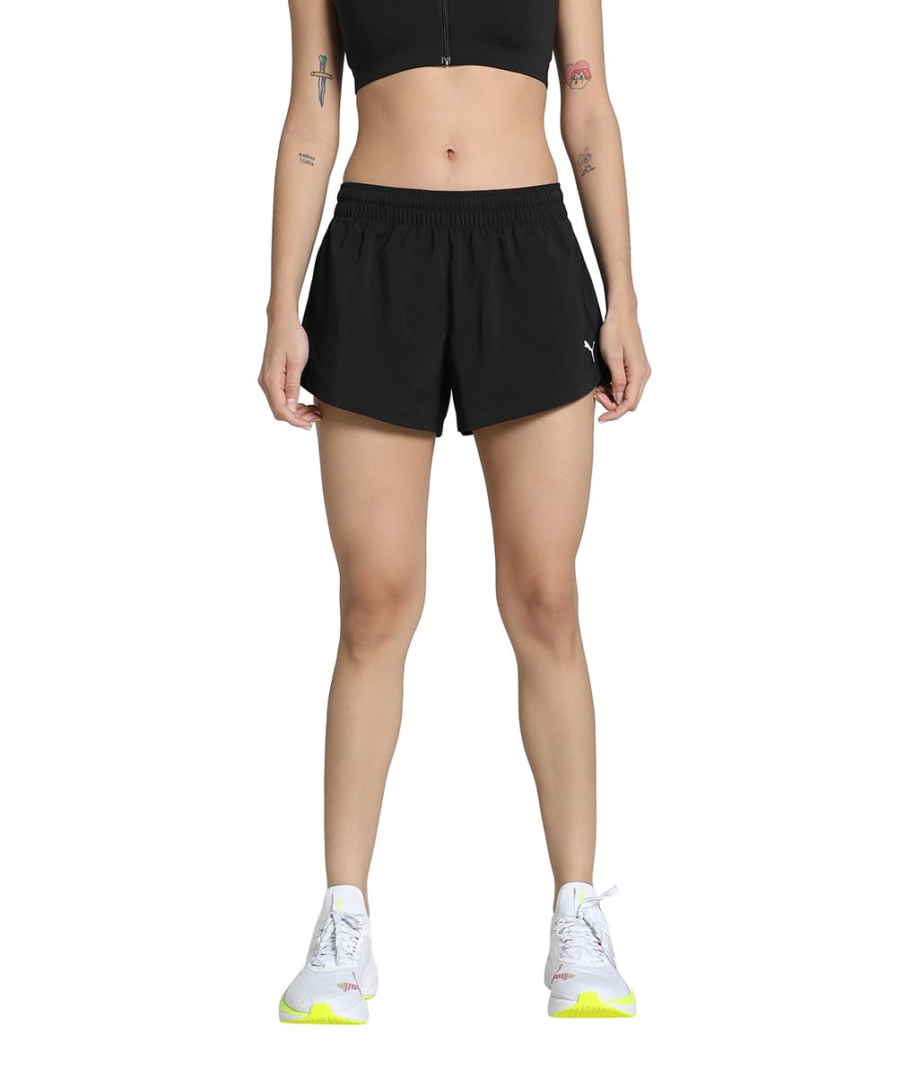 Women, TAD ESSENTIAL 3" Woven Short, Black, L, (52590301)