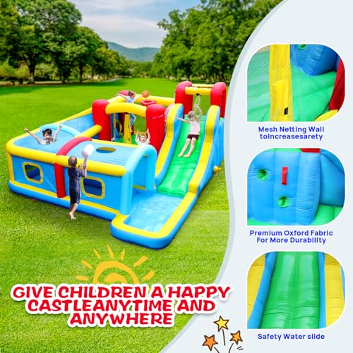 Wellfuntime SL2002A Inflatable Water Slide Park thumb #1