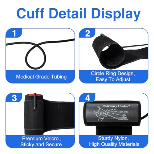 image for Pharmacy Choice Cylindrical Blood Pressure Cuff, Adult Cuff, Universal