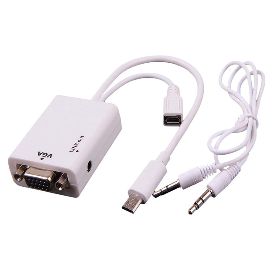 ホワイトプロジェクター本体 HDMI USB VGA Amazon | Micro USB を VGA TV 液晶 変換 アダプタ 15ピンVGA ケーブル