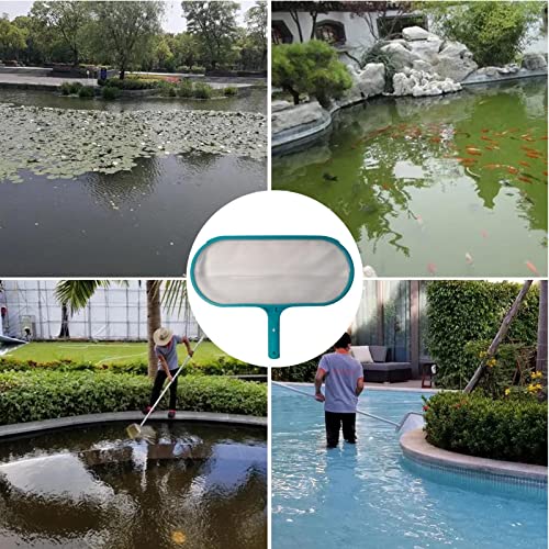 Rede de folhas de piscina com bolsa de rede profunda | Apanhador de folhas de piscina com saco de ma