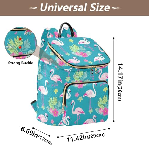Elegant Animal Flamingo Peach Designed Backpack for Women Fashion Casual College Bookbag Daypack for Daily Travel Work bolsa de para mujer3