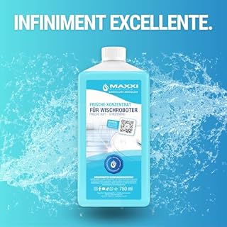 Maxxi Clean | Nettoyant pour robot d'aspiration 3x 750 ml | Parfum frais | Nettoyant sols universel concentré | Liquide d'essuyage Produits de nettoyage Sols Parquet Carrelage