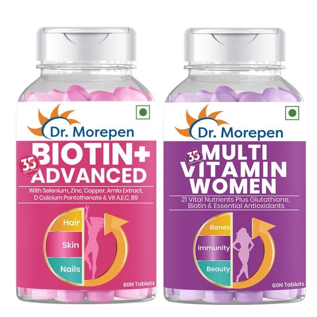See full amazon price history chart for DR. MOREPEN Biotin+ for Hair Growth and Multivitamins for Women - 60 Veg Tablets Each DR. MOREPEN Biotin+ for Hair Growth and Multivitamins for Women - 60 Veg Tablets Each (B0CVL76DMD) Amazon Price History, Amazon Price Tracker