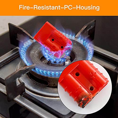 Micrl 1/0 Gauge 175Amp Battery Quick Connect/Disconnect, Jumper Cable Plug Connector Kit For Recovery Winch, Towing Systems(Red) #TOP2