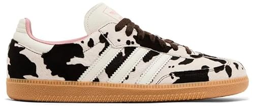 Adidas Samba OG W Cow Print Dark Brown Off White Women's Size 8