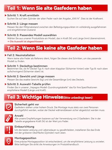 Vepagoo 430MM 300N/30KG Gasdruckfeder, 50CM Universal regelbar Schwerlast L-Typ Gasdruckdämpfer Hydraulisch Gasfeder für Bett Tür Deckel Schuppen Fenster und andere individuelle Anwendungen, 2er