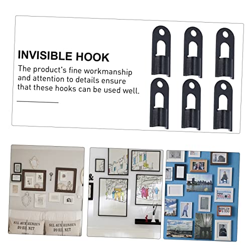 Image of 24Pcs Thickened Picture Frame Hooks Durable and Easy to Install Hanging Hardware for Pictures Photos and Artwork Kitchen Living Bedroom and Bathroom