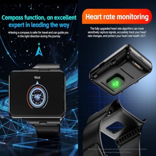 Reloj inteligente de 128 GB compatible con Android y gran pantalla de 2,88" 5