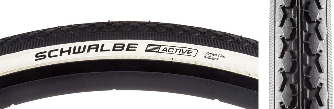 SCHWALBE PP HS 159 Cross/Hybrid Bicycle Tire - Wire Bead (Whitewall - 27 x 1 1/4)