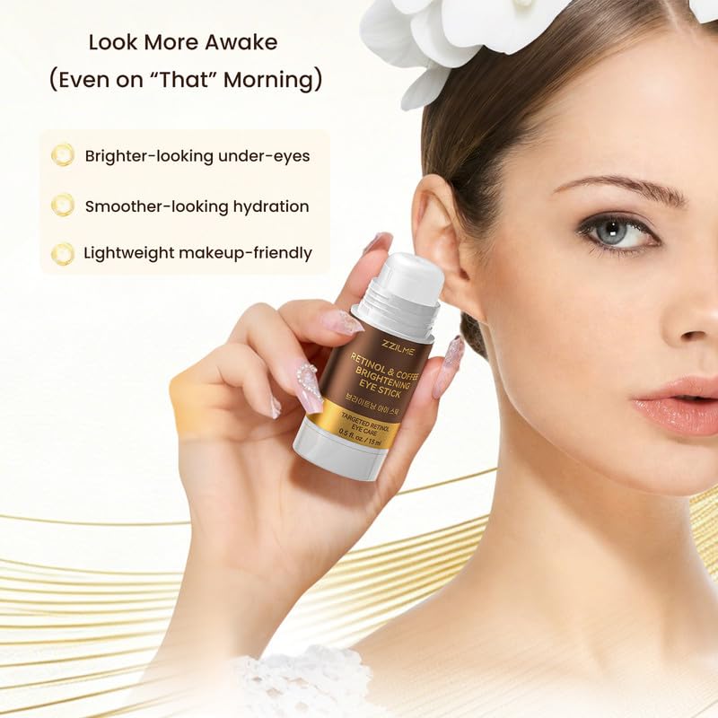 Retinol Eye Balm for Under Eye Care, Repair Dark Circles, Eye bags, Fine Lines & Dryness, Hydrating & Smoothing Eye Cream, 14.50 ml