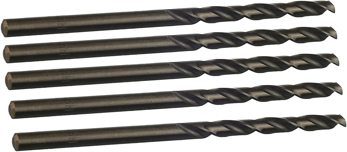 Auniwaig HSS M35 Straight Shank 3.4mm Dia Twist Drill Drilling Hole Bits for Steel Aluminum Alloy 10pcs