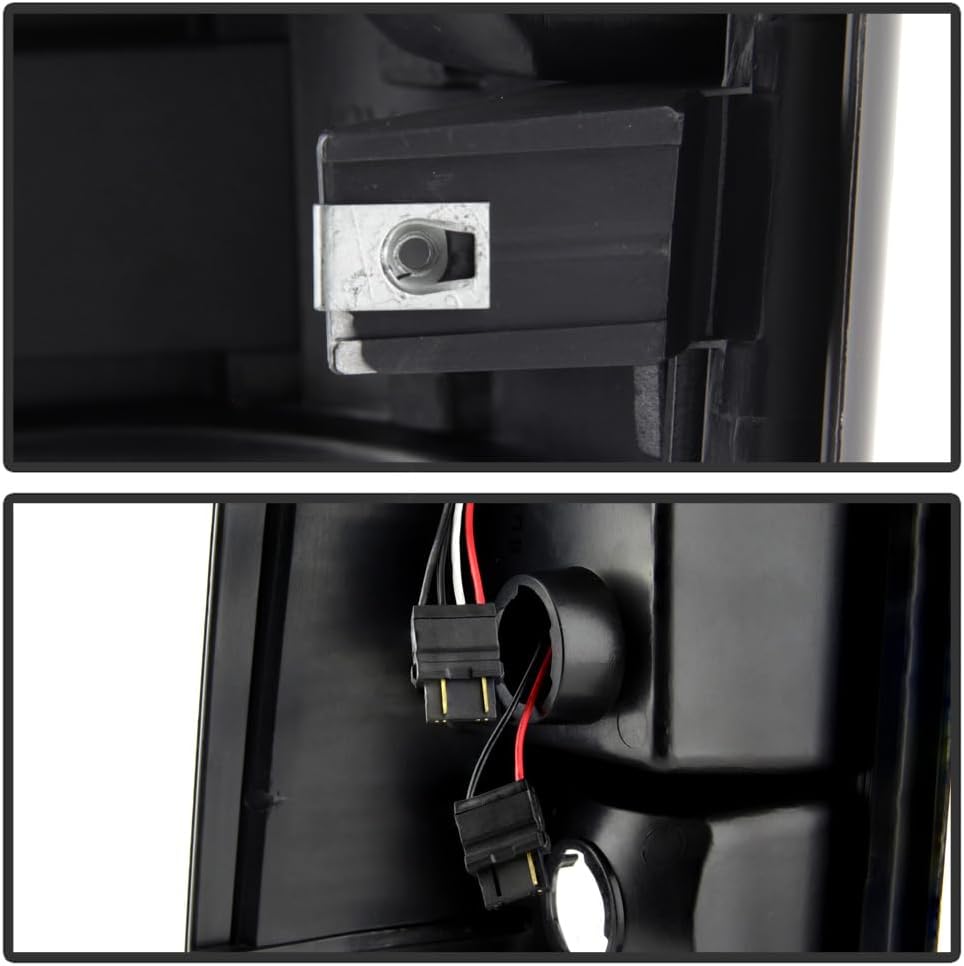 ACANII - For Red Smoke 1999-2002 Chevy Silverado 1500 2500 3500 LED Tail Lights Brake Lamps