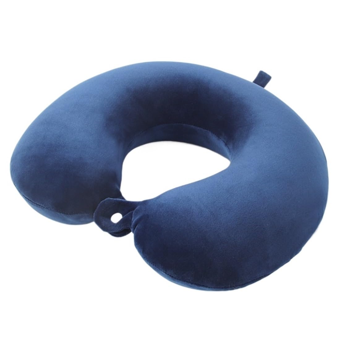 Poduszka Podróżna do Samolotu Poduszka Z Pianki Memory Foam Na Szyję, Poduszka Podróżna Do Samolotu Poduszka Pod Kark do Podróży(Blue)