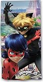 Tamaño: 70 x 140 cm Toalla de playa o toalla de Miraculous – Ladybug