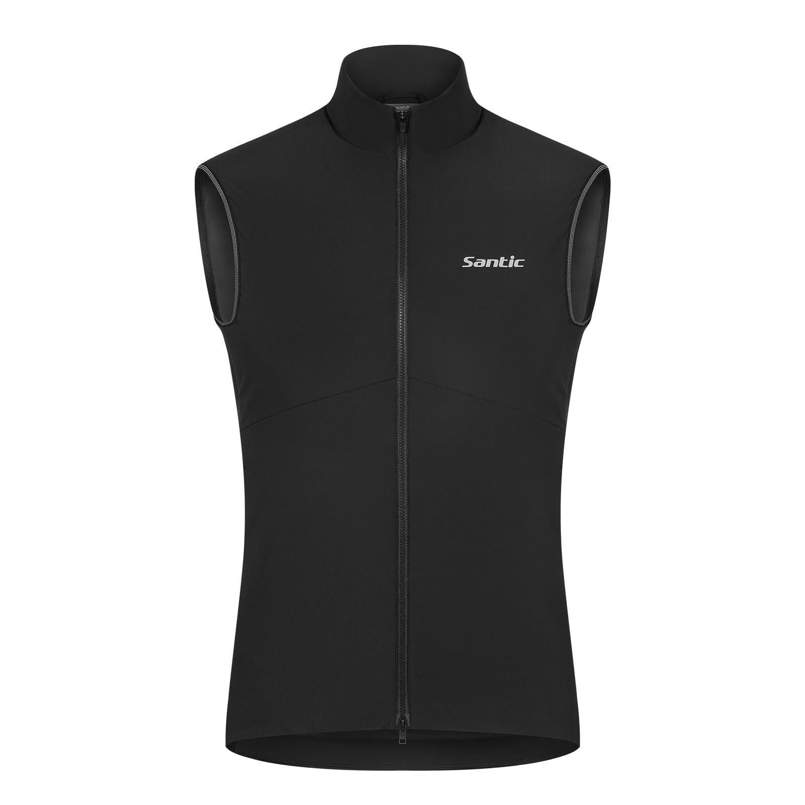 Santic Fahrradweste Herren Damen Thermo Laufweste ärmellos Windweste Winterweste