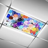 BIROSVSY Fluorescent Light Covers for Classroom Office - Eliminate Harsh Glare Causing Eyestrain and