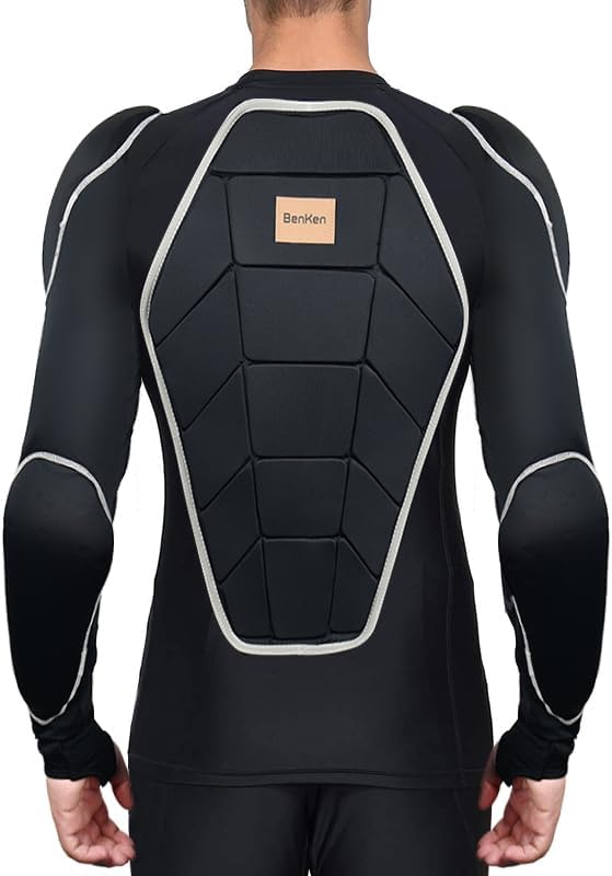 BenKen Men's Women's Professional Anti-Collision Sports Shirts, Motorcycle Jacket with Armor Full Body Armor for Skateboarding Skating Snowboarding Cycling - Image 5