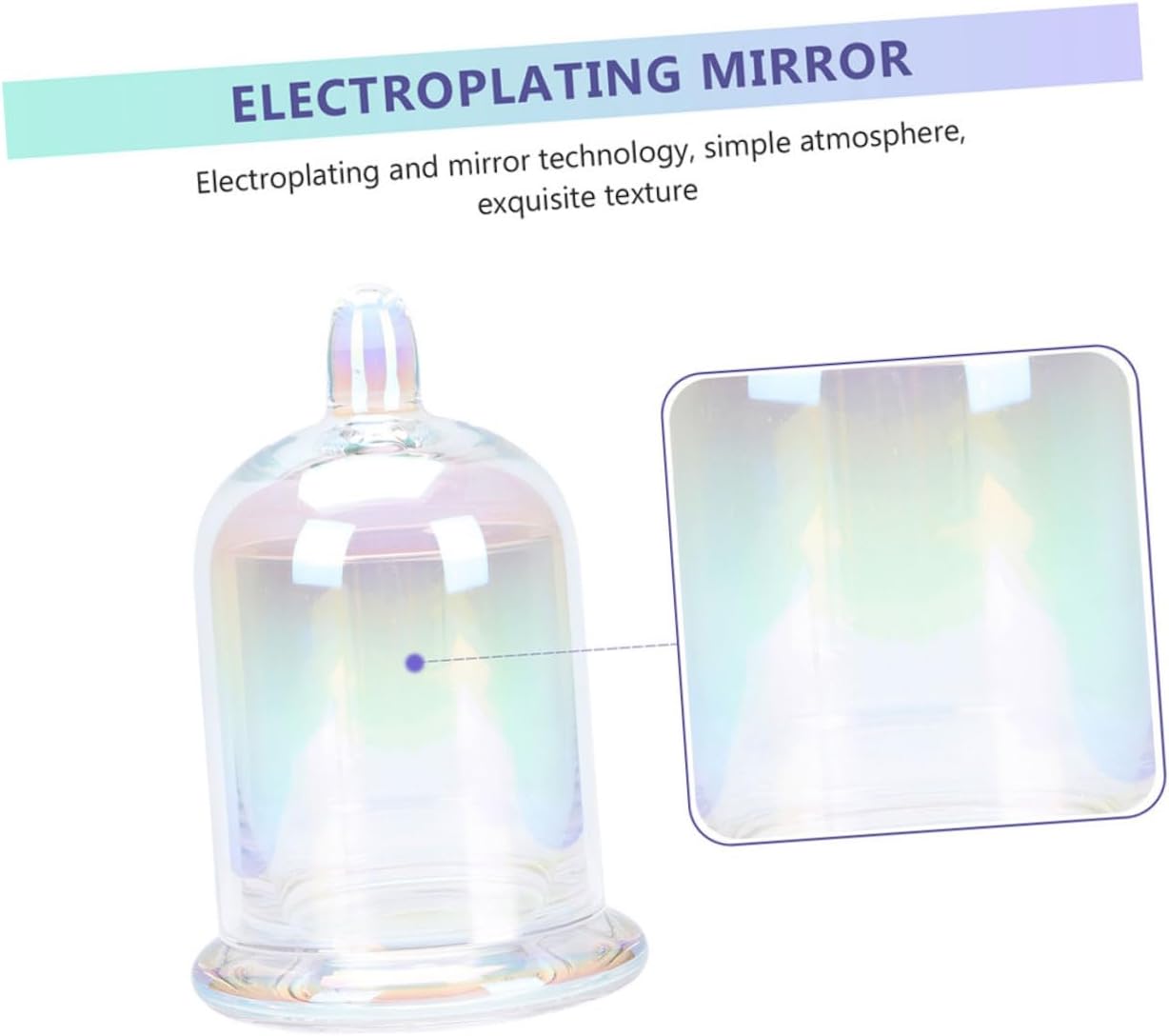 Glass Dome Candle Holder Set Large Decorative Wedding Wax Cup Votive Candle Jar Glass Cloche for Home and Event Décor