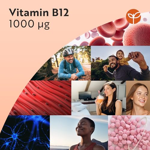 Vitamin B12 1000mcg - 365 High Strength Vegan Tablets (1 Year Supply) - Max Strength B12 Supplement - Contributes to The Reduction of Tiredness and Fatigue - Made in The UK by Nutravita - Image 4