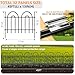 45ft X 13in Animal Barrier Fence, 32 Panels No Dig Fence for Dogs Rabbit, Anti Digging Defense Barrier Garden Edging Border, Rustproof Metal Arched Decorative Garden Fencing for Outdoor, Yard, Lawn