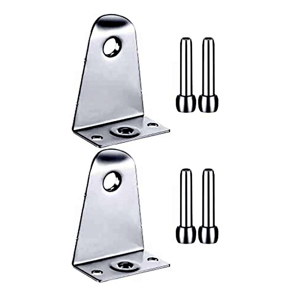 Yueyehongdyaip Silver 2 Pcs Hold Down Brackets Clips For Horizontal Blinds - Blind Hold Down Brackets - Metal - Easy To Install And Disassemble