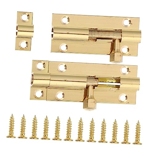 KONTONTY 2pièces Boulon De Porte Cuivre Pratique Lot Pour Porte Et Fenêtre Dimensions
