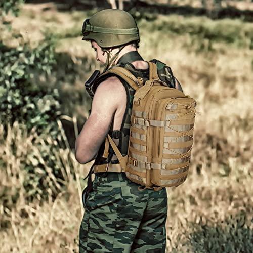 Huntvp-Tactical-Backpack-15L20L-Small-Military-Rucksack-Daypack-Molle-Army-Work-Bag-Motorcycle-Backpacks-for-Men-Women-Camping-Cycling-School-Travelling-Hiking-Fishing-Hunting-Sports-Outdoors