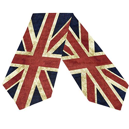 Wozo Vintage Union Jack British Table Runner Placemat Decoration Kitchen 13 X 90 Inches Rectangle Table Runner For Home Coffee Dining Table Party #TOP4