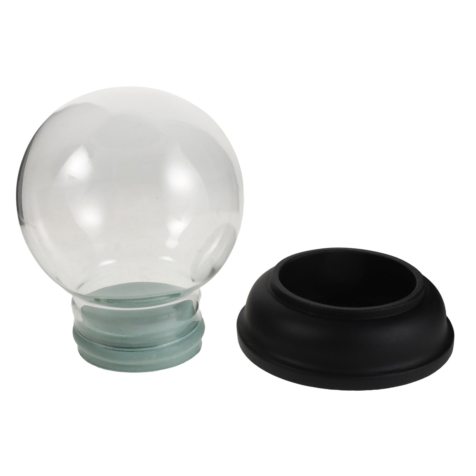 Globo de Nieve Vacío de Cristal de 80 Mm para Decoración Navideña y Centros de Mesa