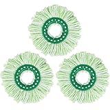 Mop Head Replacement for Libman Tornado Spin Mop System, Resuable Microfiber Mop Refill Pad, Easy to Replace, Machine Washable（3 Pack）