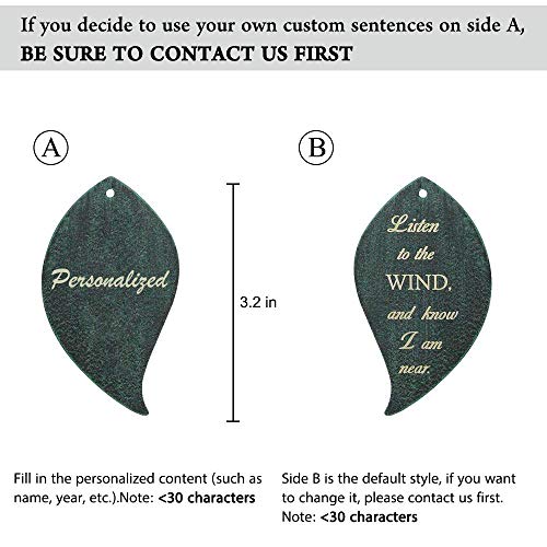 Image of ASTARIN Hummingbird Wind Chimes Personalized, Small Memorial Wind Chimes Outdoor, Wind Chimes with 4 Square Metal Tubes for Patio Home Yard Housewarming Hanging Decor,Bird Collection