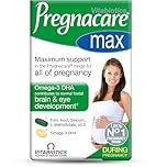 Pregnacare MAX Pregnancy Vitamins - UK's No.1 Pregnancy Brand. Greater Prenatal Care for Women, Supplement with Added Omega-3 DHA for Normal Brain and Eye Development