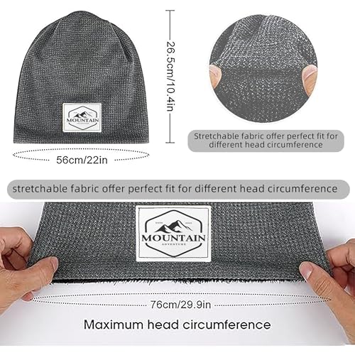 Bonnet gaufré gray 2 idéal pour vos courses matinales et le patinage