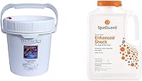 Vista 1 de Spa Choice 472-3-5081 - Gránulos desinfectantes para bañera de hidromasaje de cloro de 5 libras, 1 paquete y SpaGuard mejorado Spa Shock de 6 libras