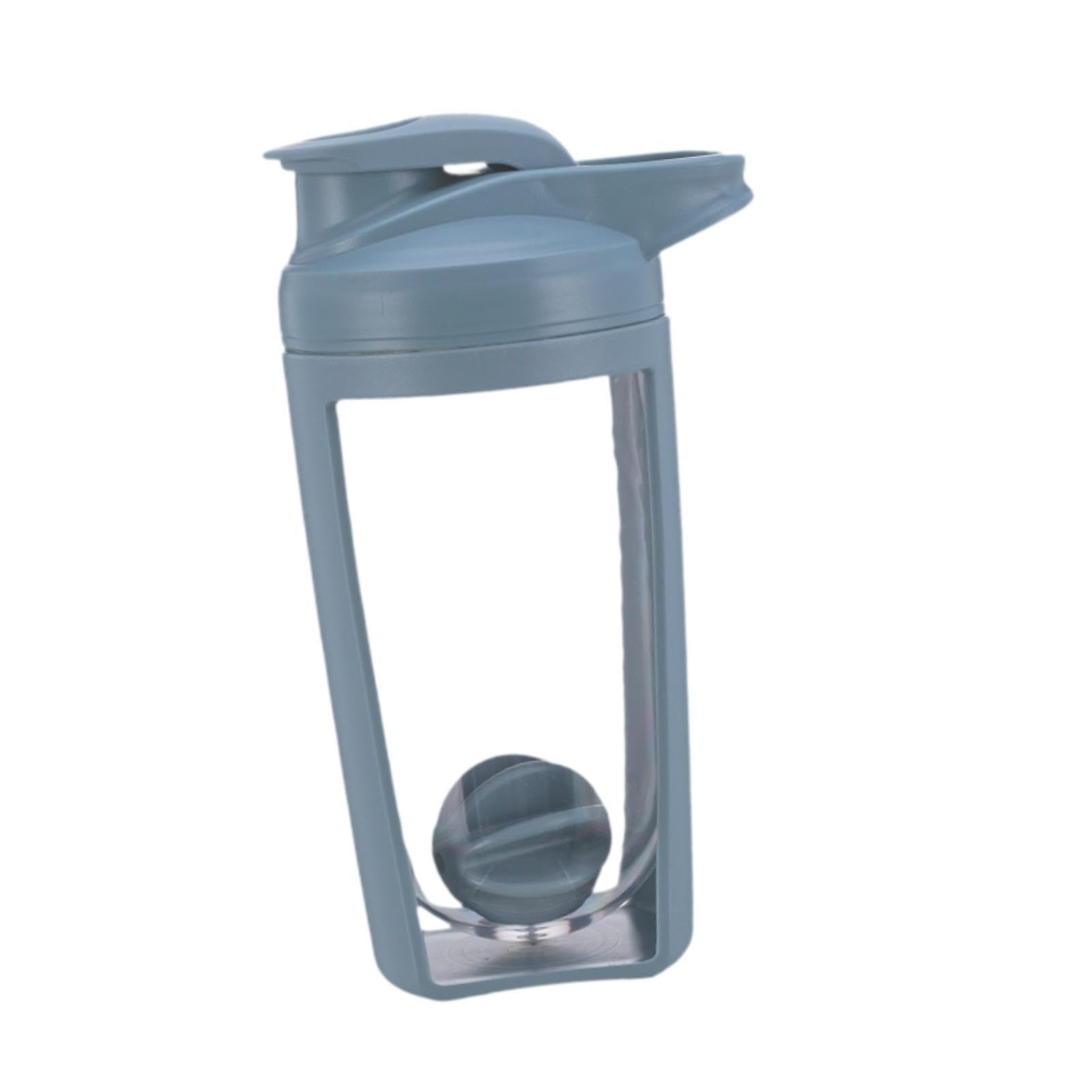 PIXZCSA Shaking Blender Protein Mixing Bottle With Durable Leakproof For Fitness At Outdoors And Gym Shaker Bottle With Large Mouth For Easy Cleaning. Of Cap