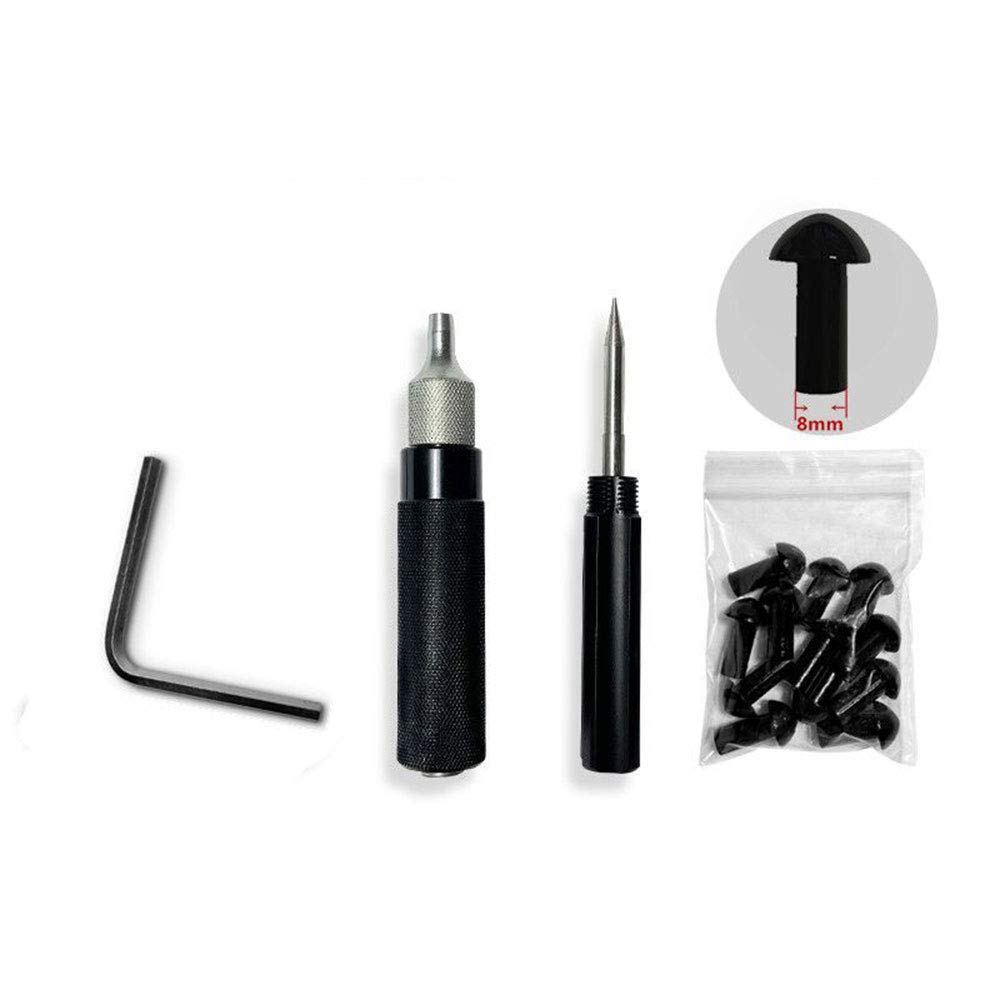 Kit de reparación de neumáticos de motocicleta para coche, kit de reparación de neumáticos, 7 unidades