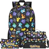 Get Trend Pokemon Sac a Dos Enfant Garcon et Ados, Rembourré et Fermeture Eclair Cartable ...