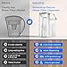 Waterdrop Electric Water Filter Pitcher, Reduce 99.6% of Lead and 45+ Impurities, 200-Gallon Rechargeable Water Dispenser, Instant 15-Cup Countertop System, NSF/ANSI 401&53&42&372, NOT Reduce TDS