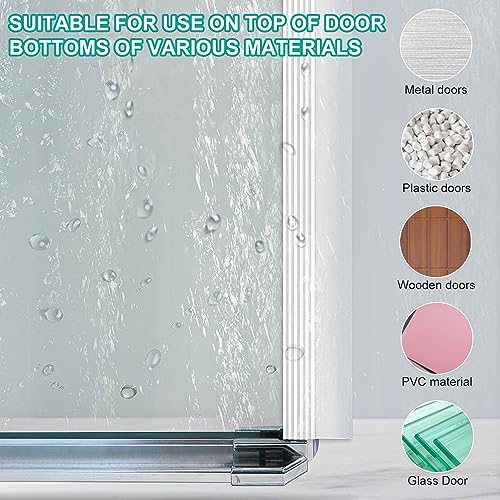 2 m tochtstopper voor geluidsisolatie, deuren, klittenband-deurafdichting, zelfklevende onderkant, dubbellaagse deurafdichting, geluidsbestendig, voor deur, tochtstopper, deurafdichting - Image 7