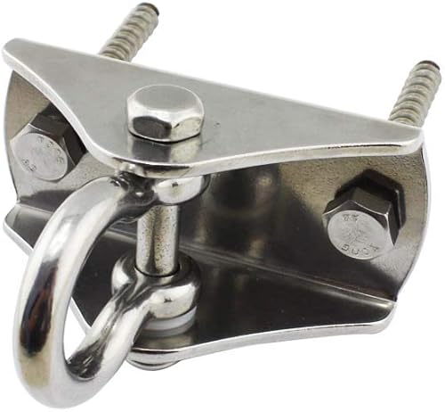 Miniatura 5 de Ganchos de columpio de acero inoxidable de capacidad de 1000 libras, ganchos de columpio resistentes para techo de hormigón de madera para columpios