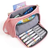 Pencil Pouch, Jelly Comb Large Pen Pencil Case Bag Durable Stationery Case Organ...