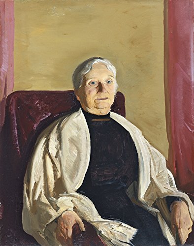 Cuadro enmarcado de George Bellows, A Grandmother: calidad de archivo y marco marrón
