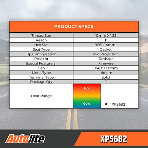 Autolite XP5682 Iridium Xp Automotive Replacement Spark Plugs, Xp5682 thumb #7