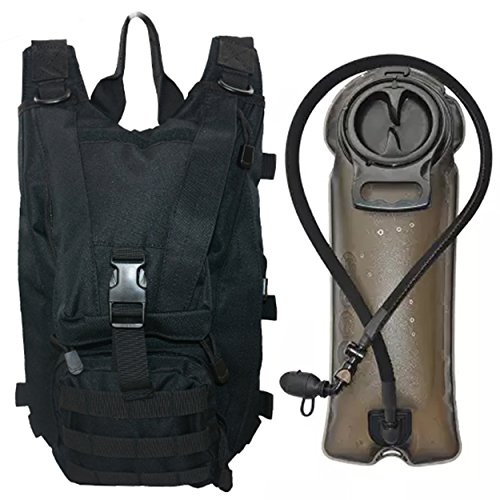 SEAL3 Tactical Hydration Pack Backpack 2.0. 900D Military-Survival-Outdoor Waterproof Pack with Pockets. Pro-Edition, Leakproof 2.5L Bladder for Men & Women- Hiking, Biking, Running & Walking
