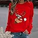 ReooLy - Sudadera de Manga Larga con Estampado navideño para Mujer, Blusa...
